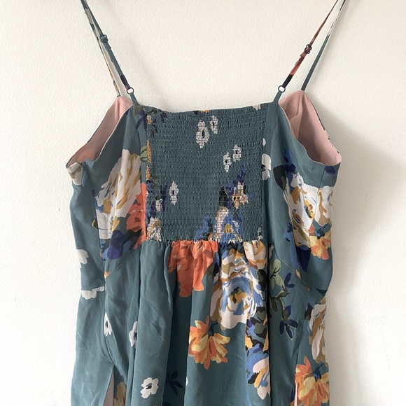 Anthropologie Silk Floral Slip Dress - Picture 3 of 5